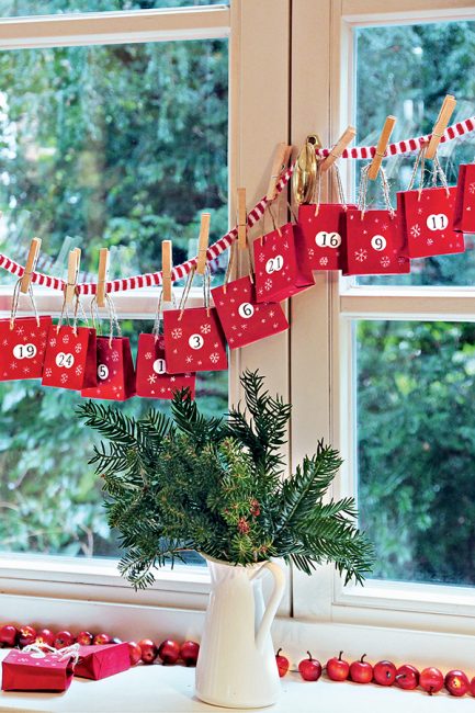 tuto pour fabriquer un calendrier de l'Avent pour Noël