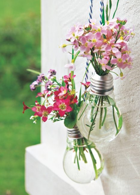 DIY recup pour un vase-ampoule