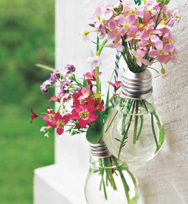 DIY recup pour un vase-ampoule