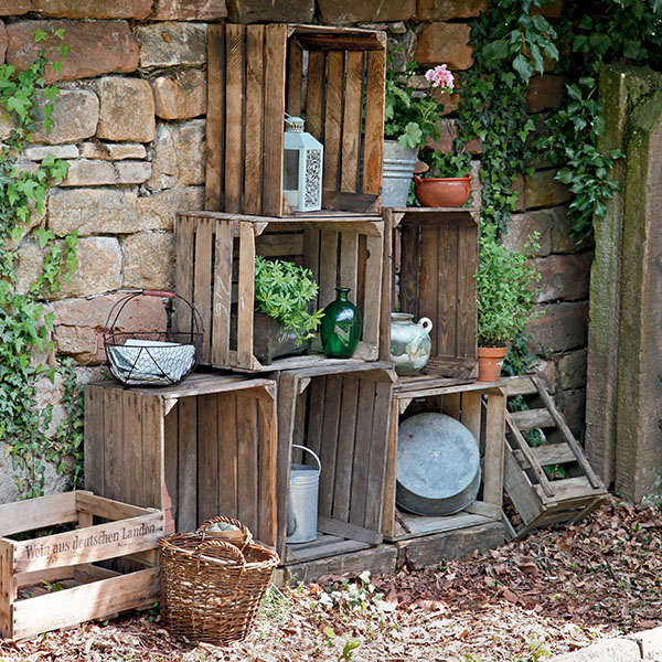 idée récup pour recycler des caisses en bois