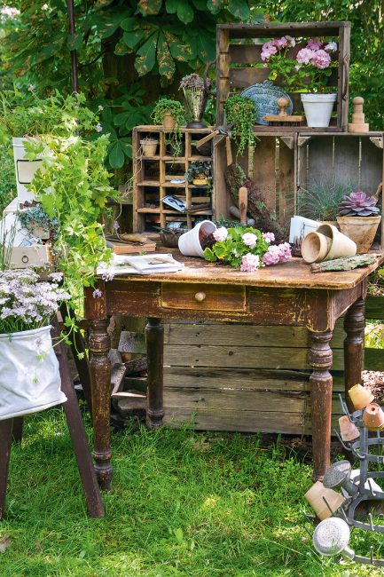 Déco récup : mille et un objets à récupérer pour décorer son jardin