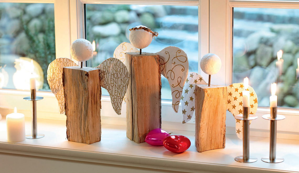 DIY – Anges de Noël en bois